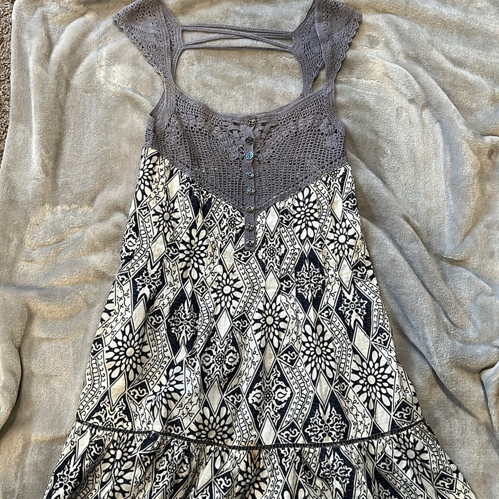 Free People Crochet Detail Dress